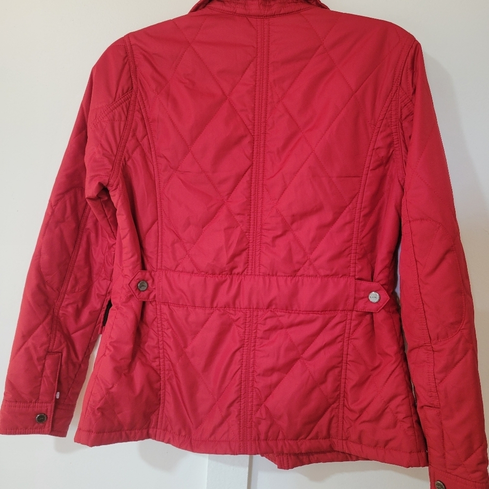 L-RL Women's Red Quilted Jacket - Picture 10 of 16
